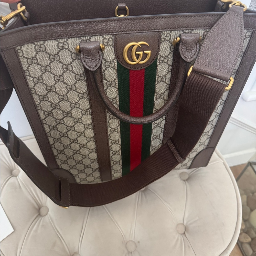 GUCCI Medium tote Ophidia Web Stripe - Picture 2 of 9
